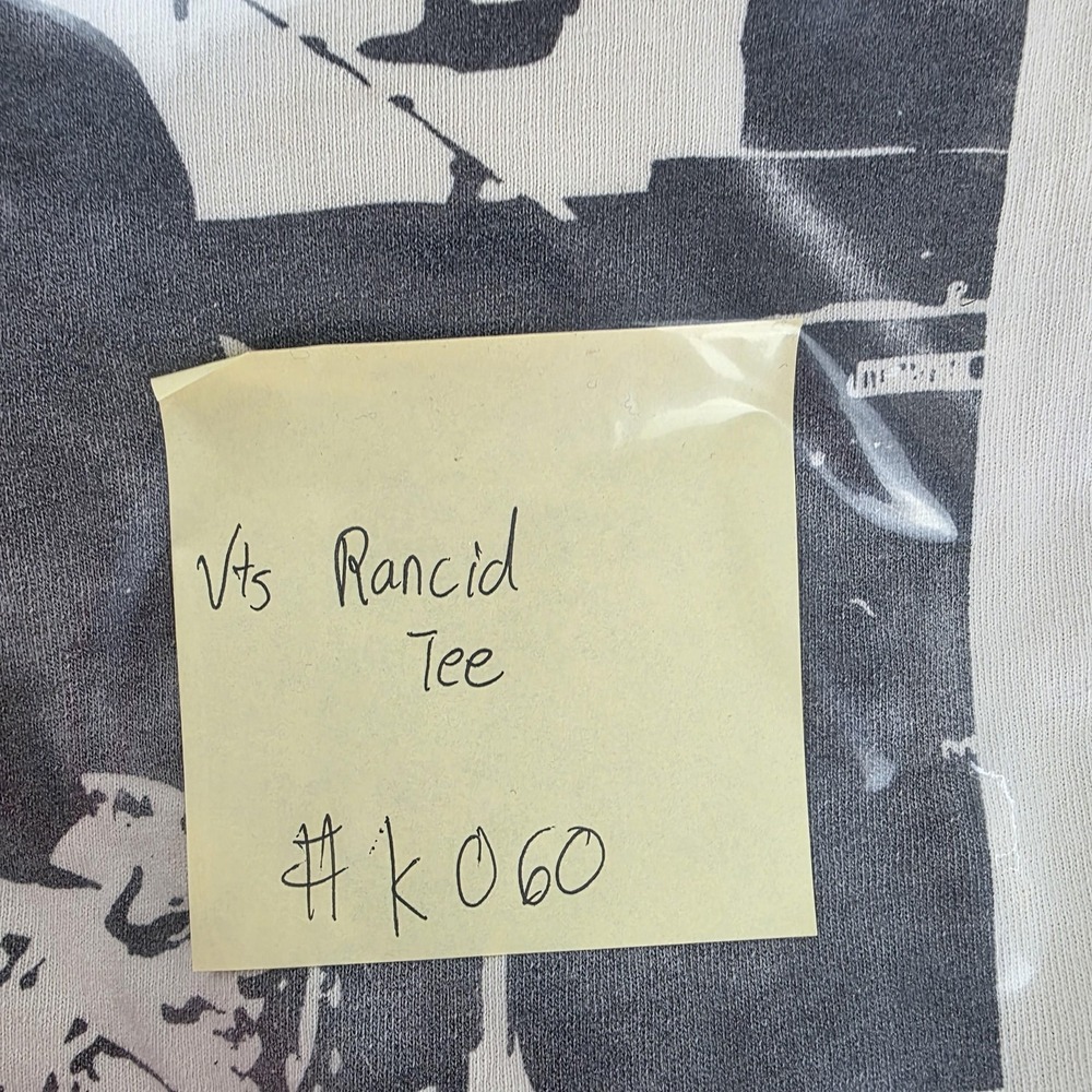 Vintage Rancid Shirt Mens Medium White Punk Band Graphic 2008 Machete Tee - Picture 12 of 12